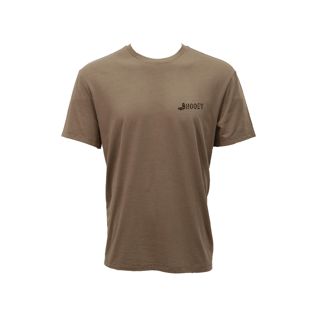 Hooey Men's Gambler T-Shirt Brown w/ Black and White Card Logo - Hooey