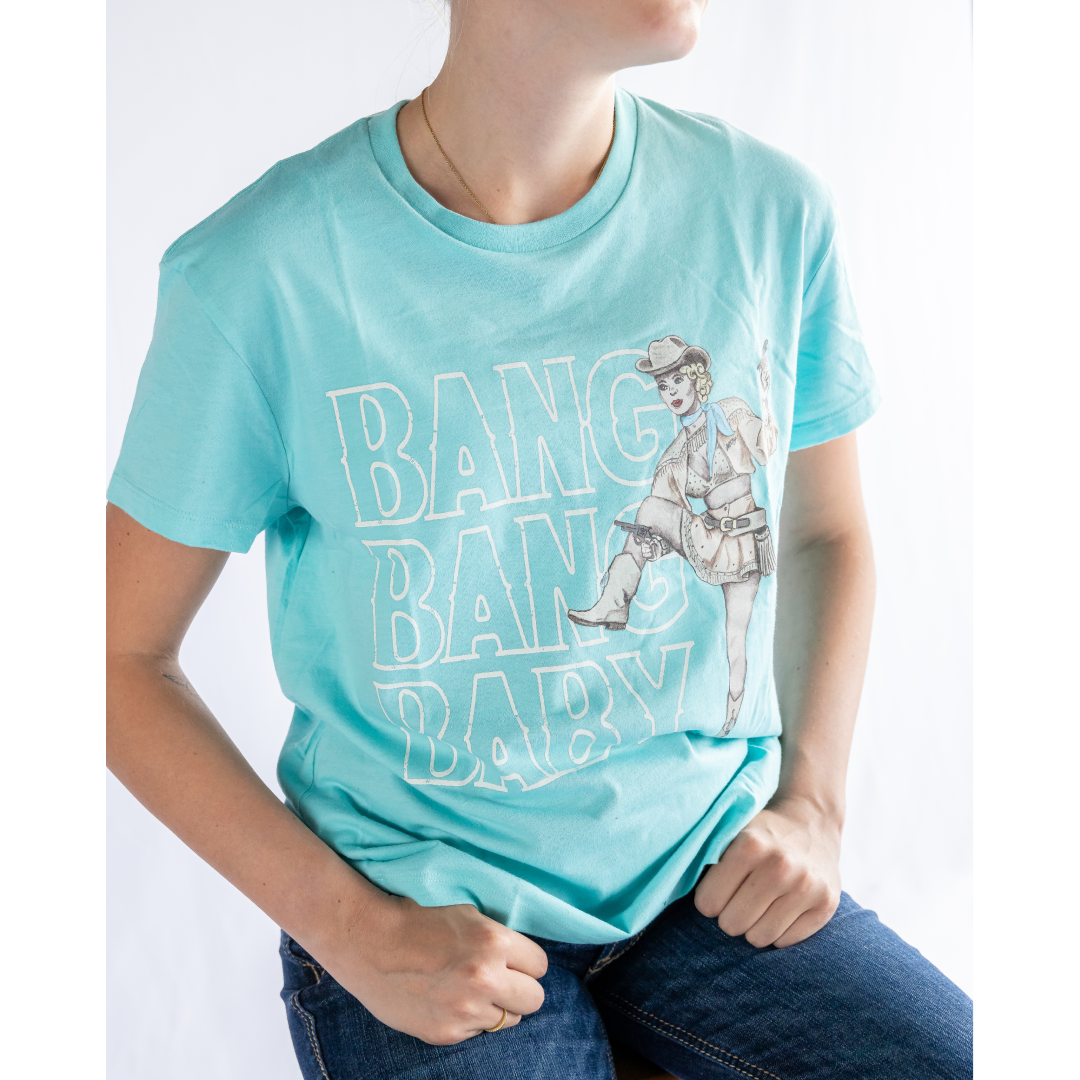 Hooey Women's "Bang Bang Baby" T-Shirt Turquoise