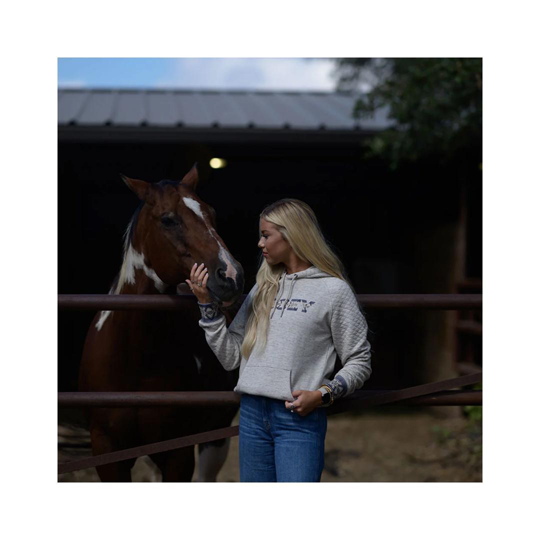 Hooey Women's Hoodie Trophy Cream/Aztec