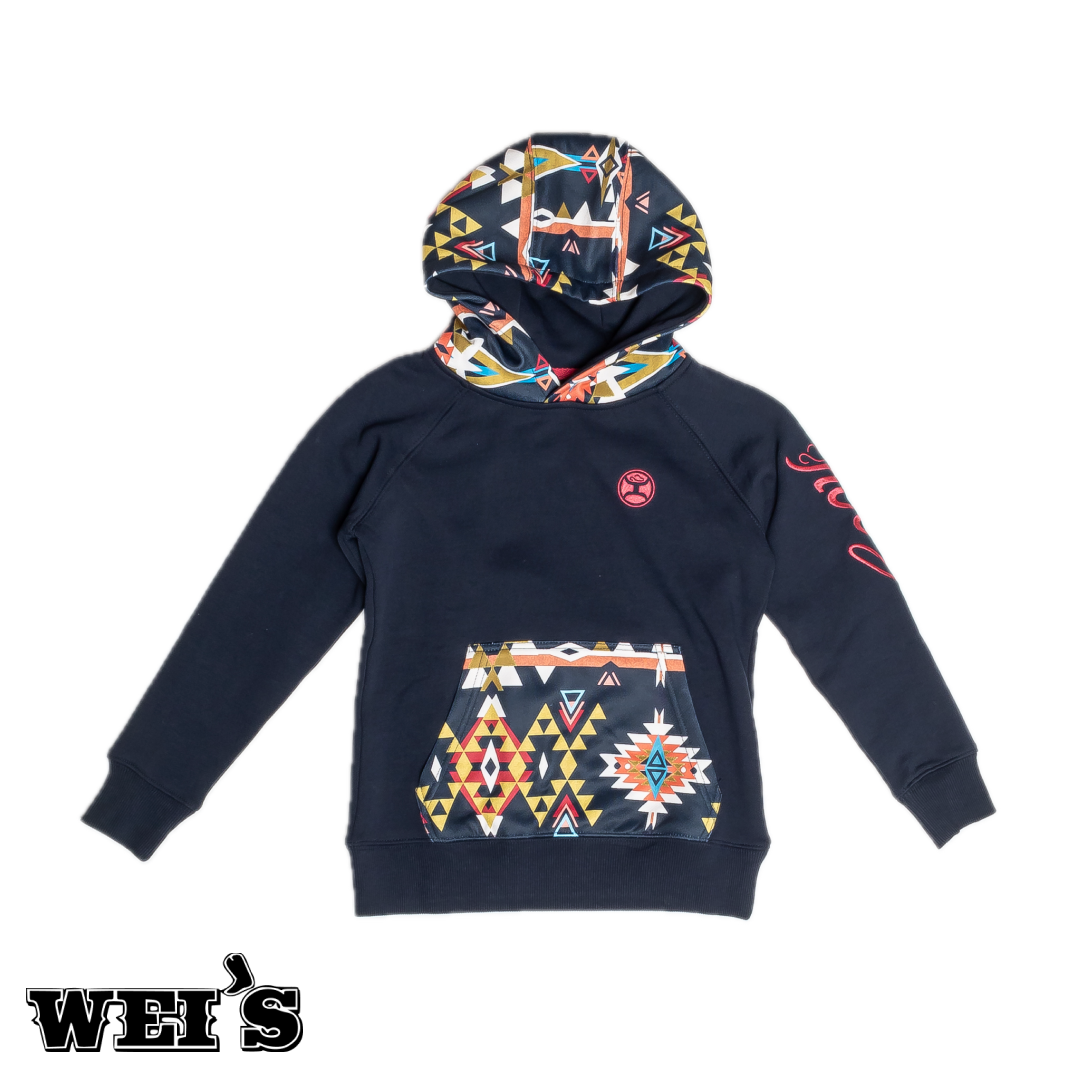 Hooey Youth Aztec Hoodie HH1198NVAZ-Y- CLEARANCE