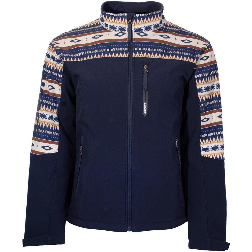 Hooey Youth Softshell Jacket Navy /Serape