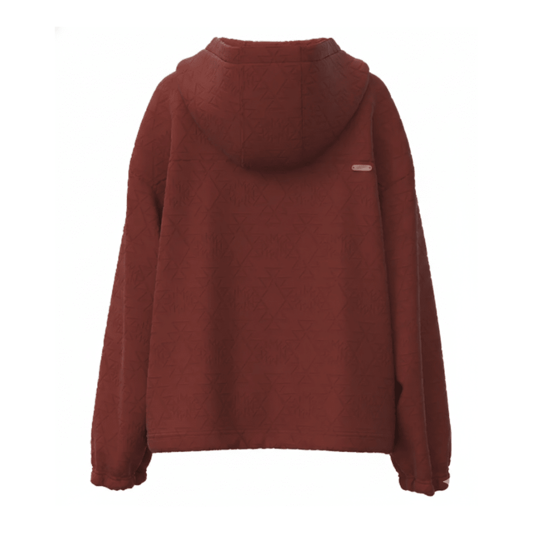 Hooey Women's Mazatlan Half Zip Hoodie Maroon - Hooey
