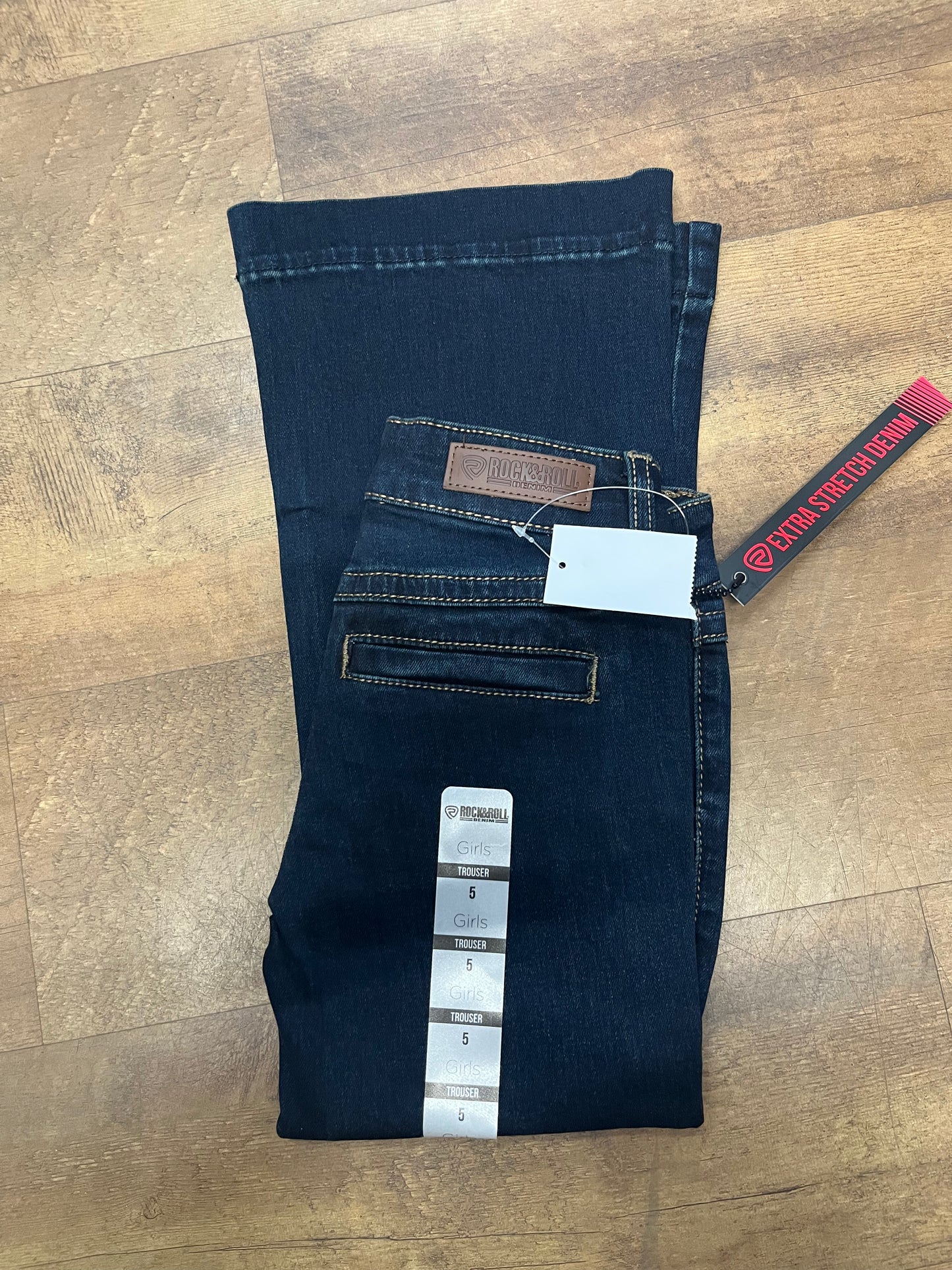 Rock&Roll Girl's Jeans Welt Pocket Trouser