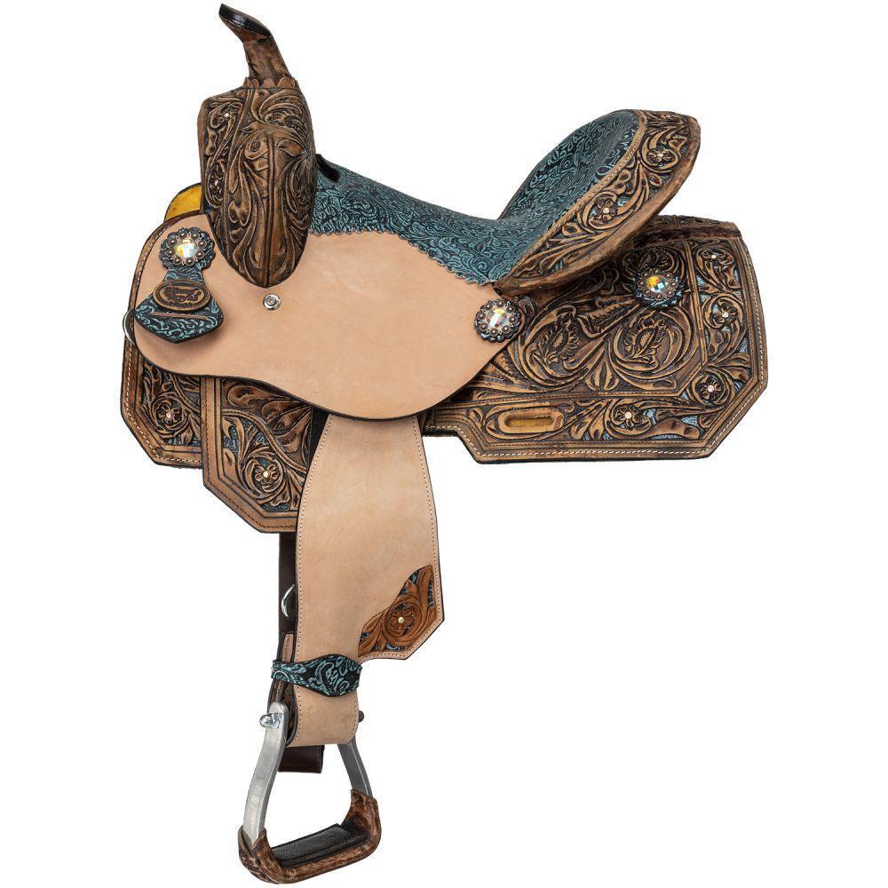 JT International Tough 1 Silver Royal Youth Skylar Barrel Saddle