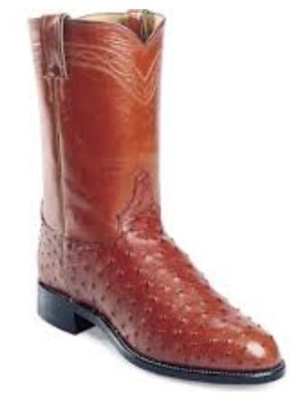 Justin Men's Cowboy Boots Exotic Ostrich 3108 weis-western-wear