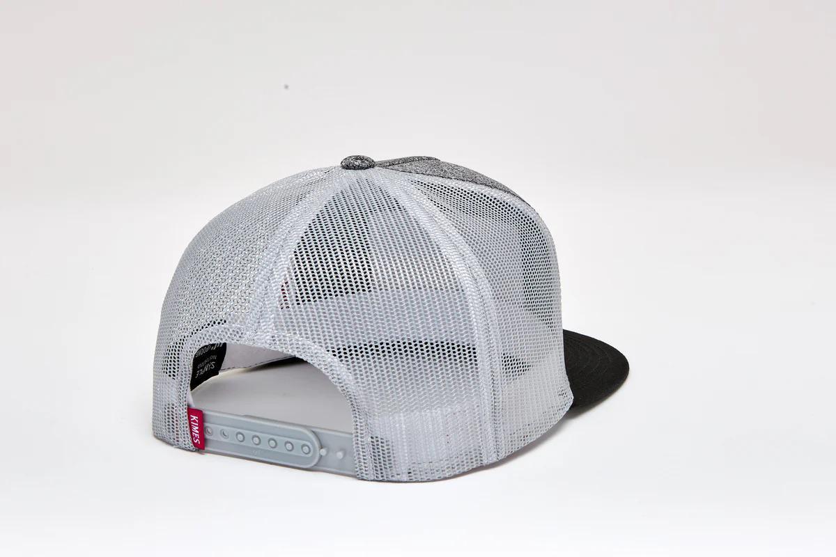 Kimes Ranch Banner Ventilated Trucker Hat In Grey Heather