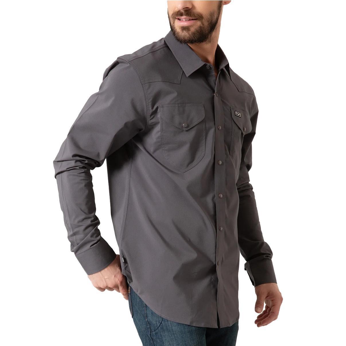 Kimes Ranch Men's Dress Shirt Blackout