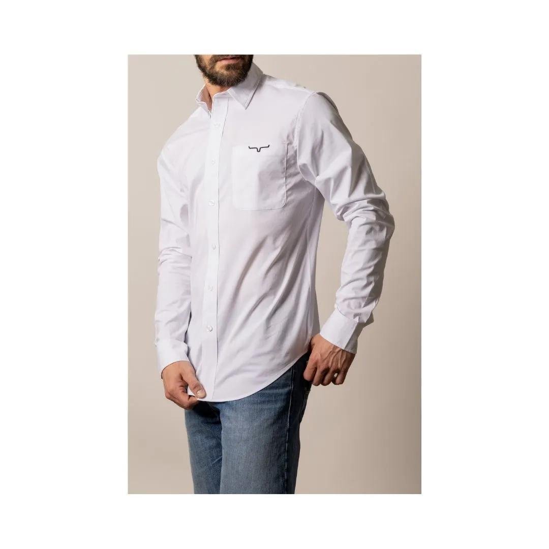 Kimes Ranch Men's KR Team Shirt- White - Kimes Ranch