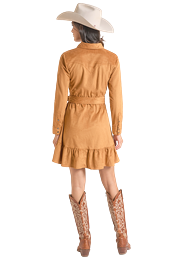Panhandle Slim Women's Microsuede Long Sleeve Dress