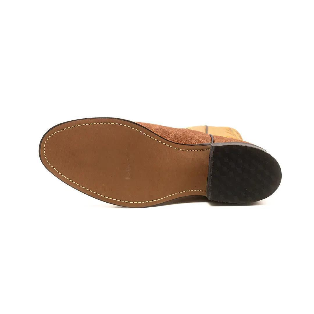 Laredo Men's "Maverick Stampede" Tan Elephant Print Roper Boots - Clearance