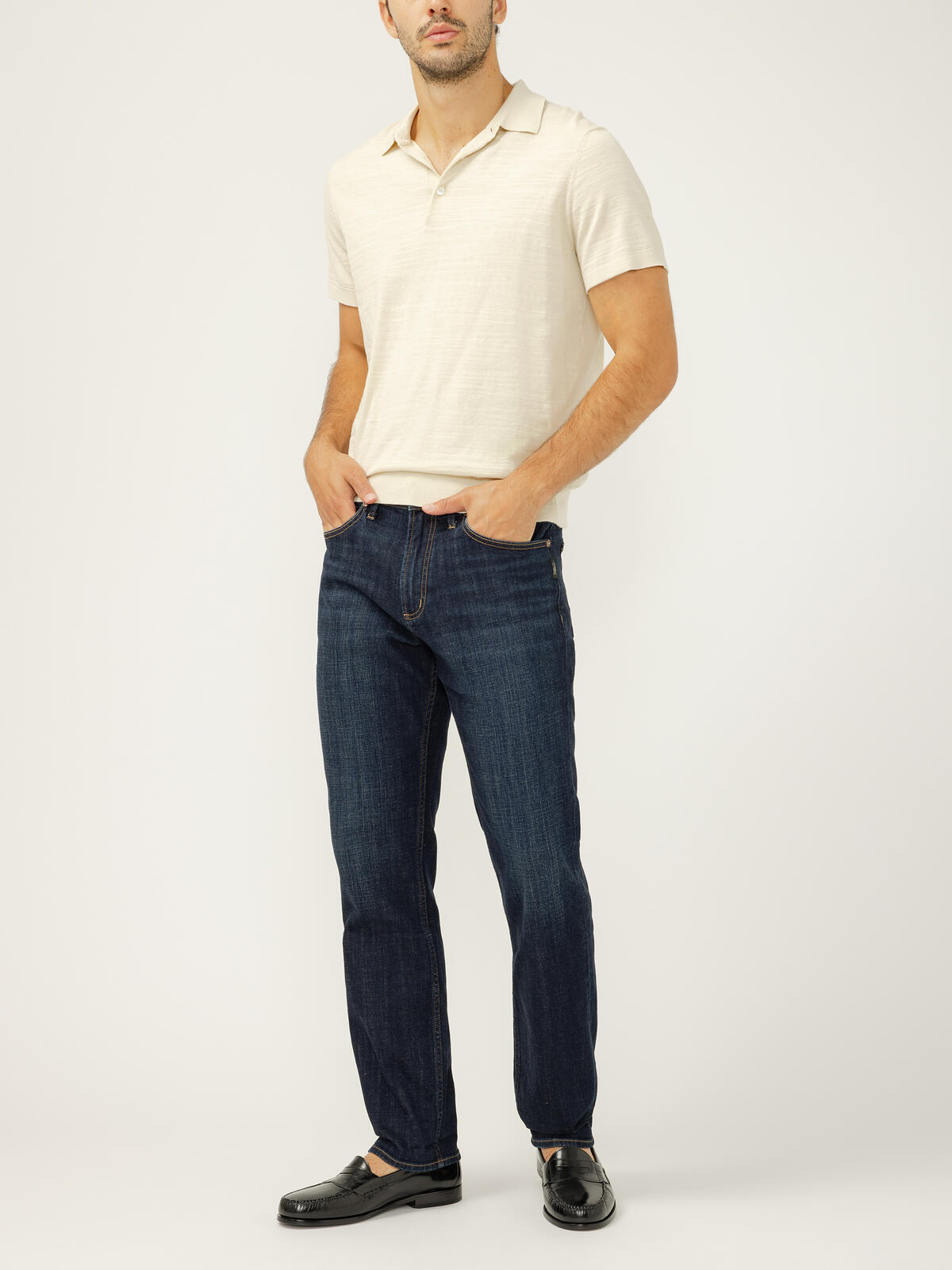 Silver Jeans Co Men's Machray Classic Fit Slim Straight Leg Jeans weis-western-wear