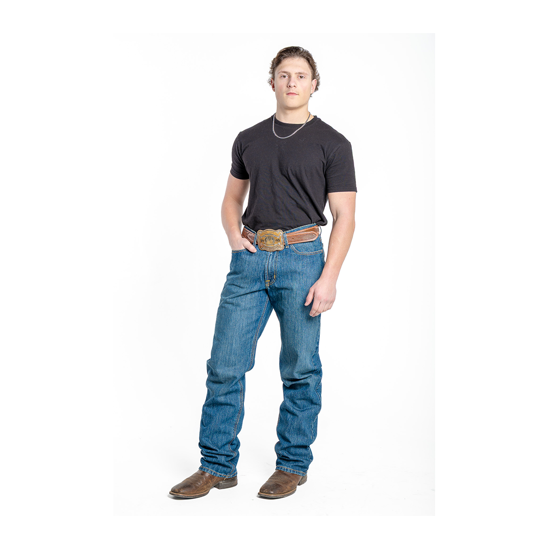 Cinch Men's Jeans White Label Mid Rise Relaxed Waist Straight Leg
