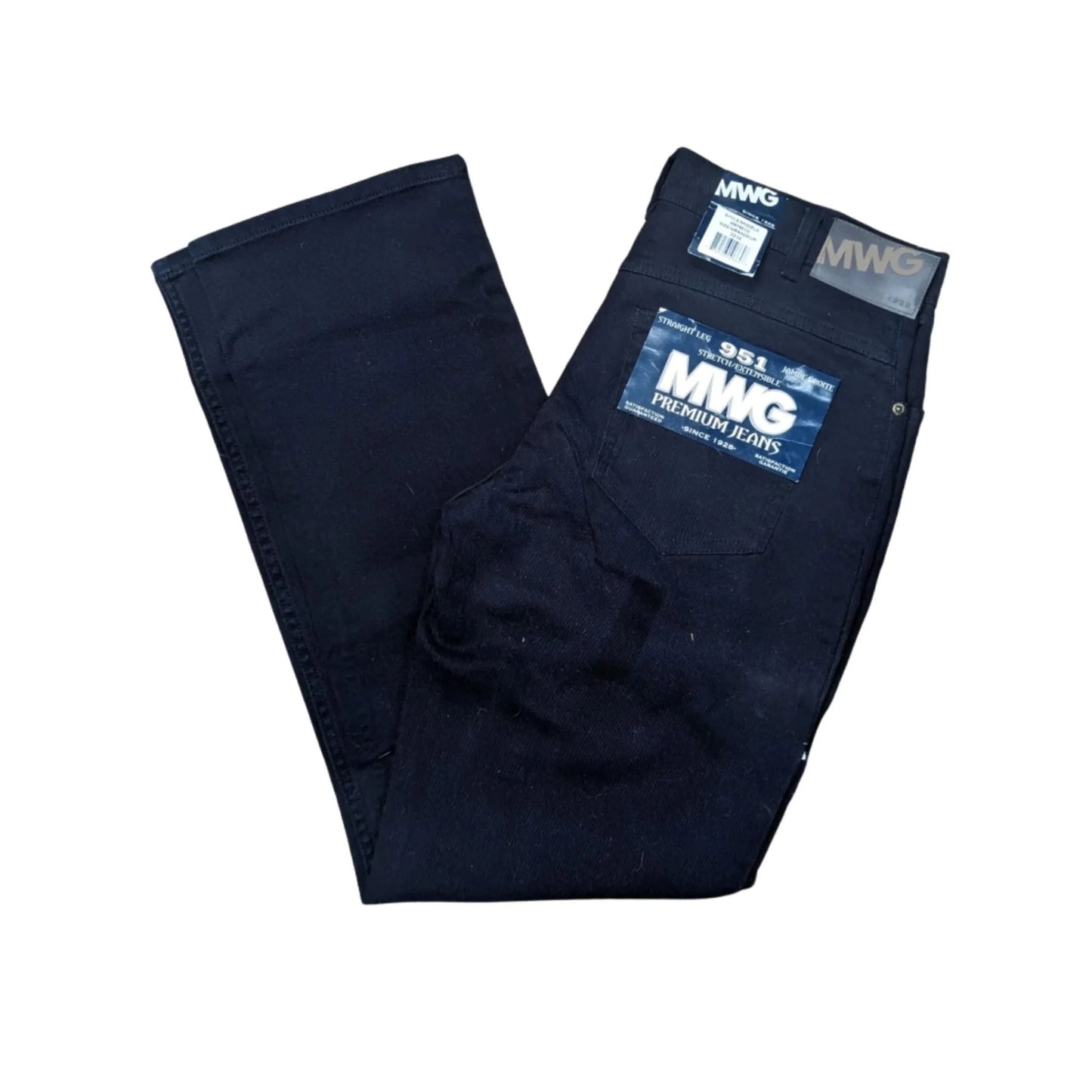 MWG Apparel Men's Straight Leg Jeans - Black - MWG Apparel
