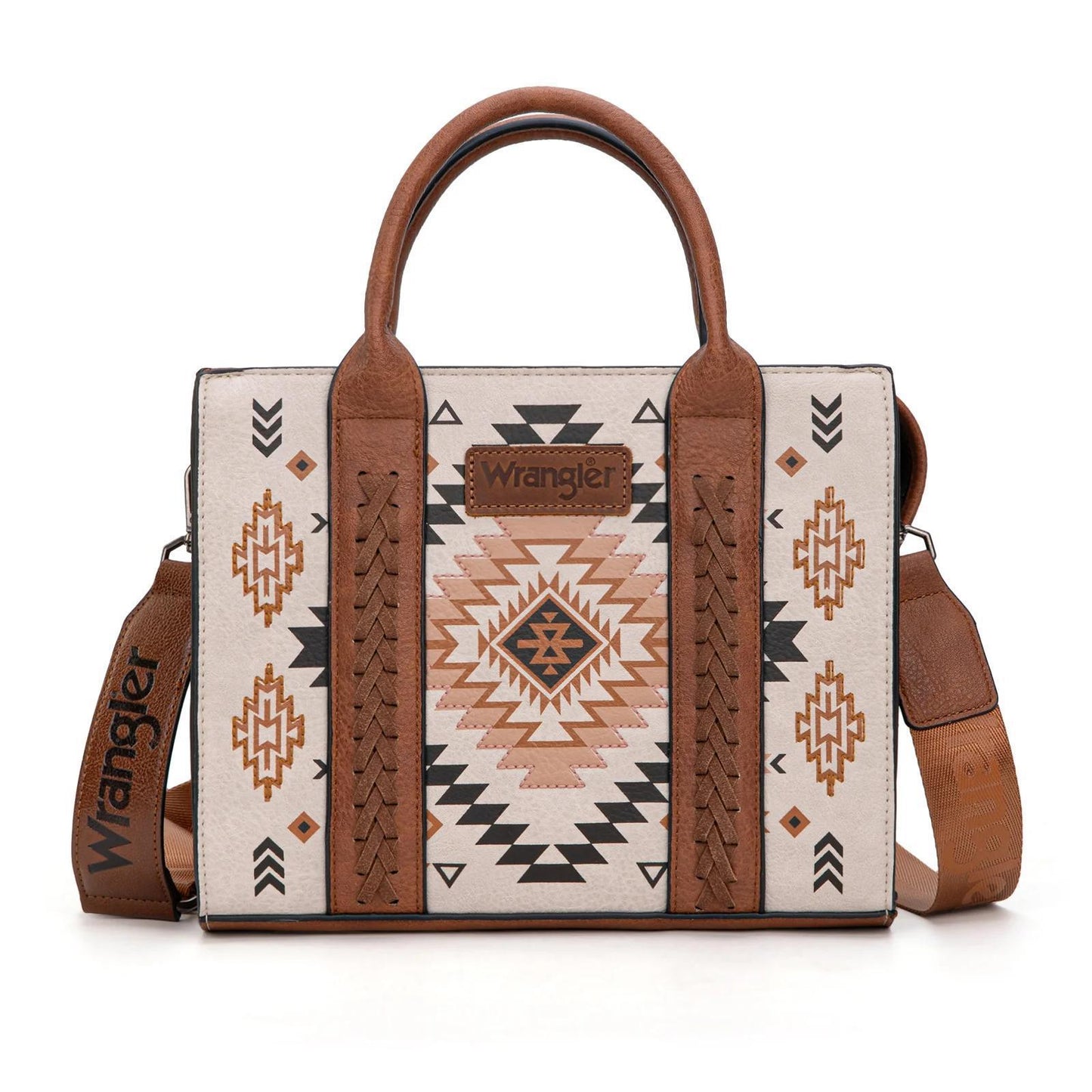 Montana West Wrangler Aztec Pattern Print -Tote/Crossbody - Montana West