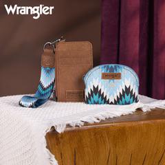 Montana West Wrangler Southwestern Art Print Dual Pouch Wristlet - Montana West
