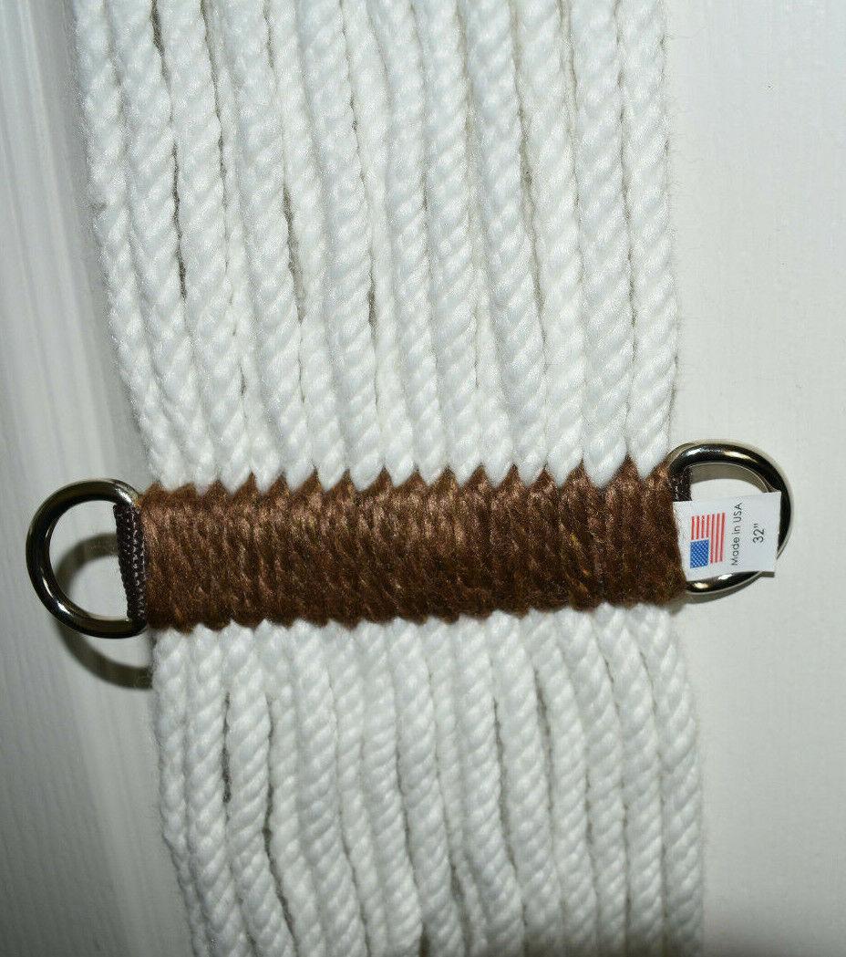 Mustang Manufacturing Pleasure Cinch White Rayon