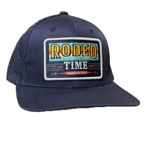 Rodeo Time Navy Aztec Ballcap - Rodeo Time