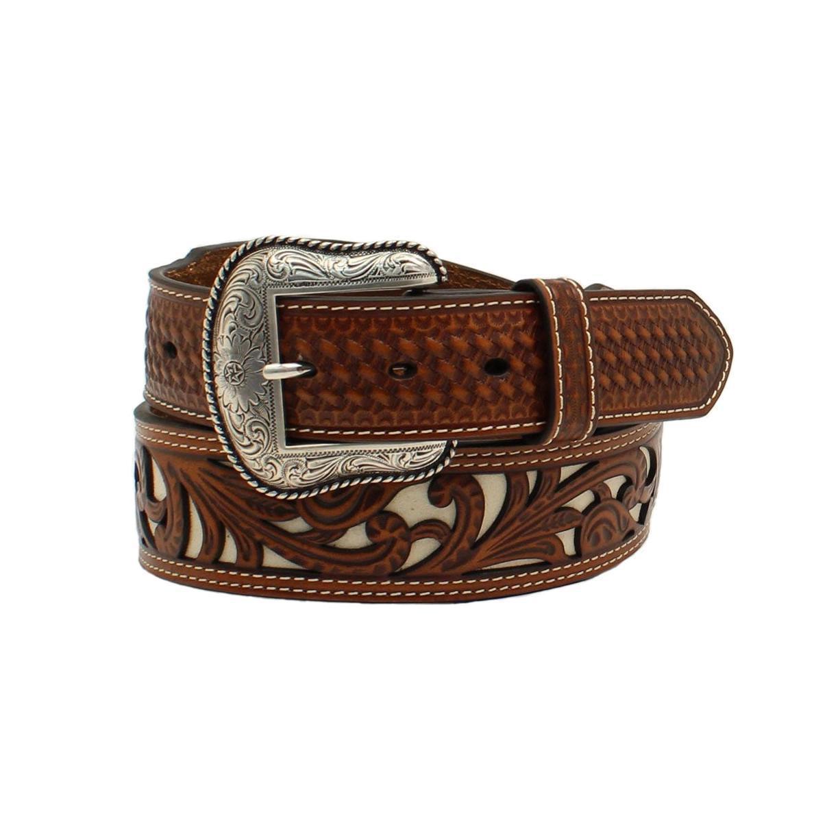 Nocona Men's Pierced Floral Pattern