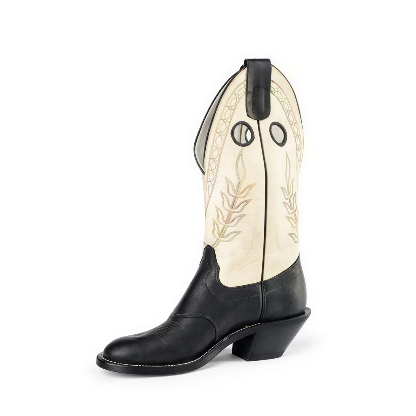 Olathe Men's Black Mule Rough Stock Cowboy Boots