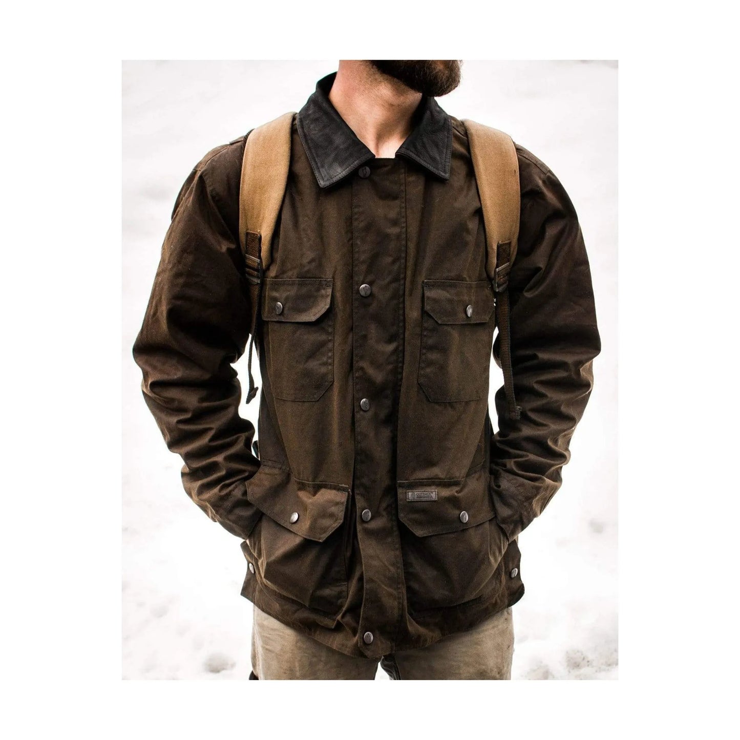 Outback Trading Co. Men's Oilskin Gidley Jacket In Brown