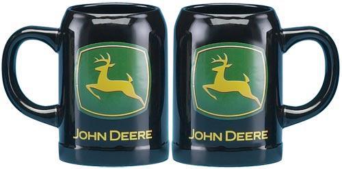 Peak Time John Deere Black Mug With 2000 Logo