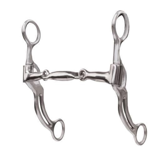 Professional's Choice 7" Swept Back Double Bar - Three Piece Snaffle - Professional's Choice