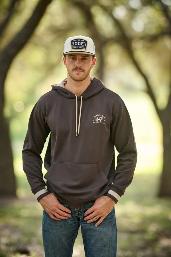 Hooey Charbray Rank Stock Hoody Dark Brown
