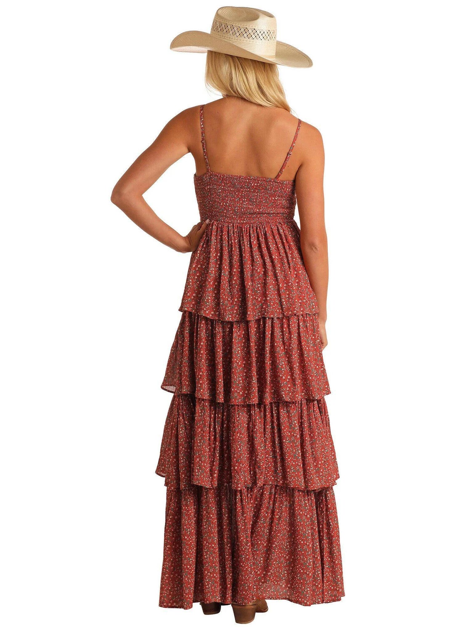 Rock & Roll Cowgirl Women's Tiered Maxi Dress