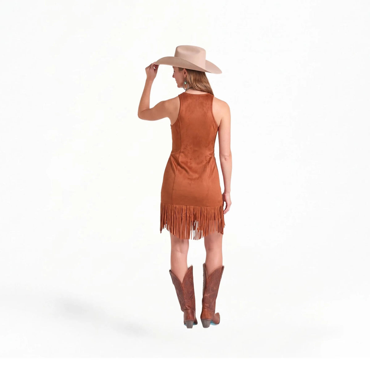 Rock & Roll Denim Women's Microsuede V-Neck Dress