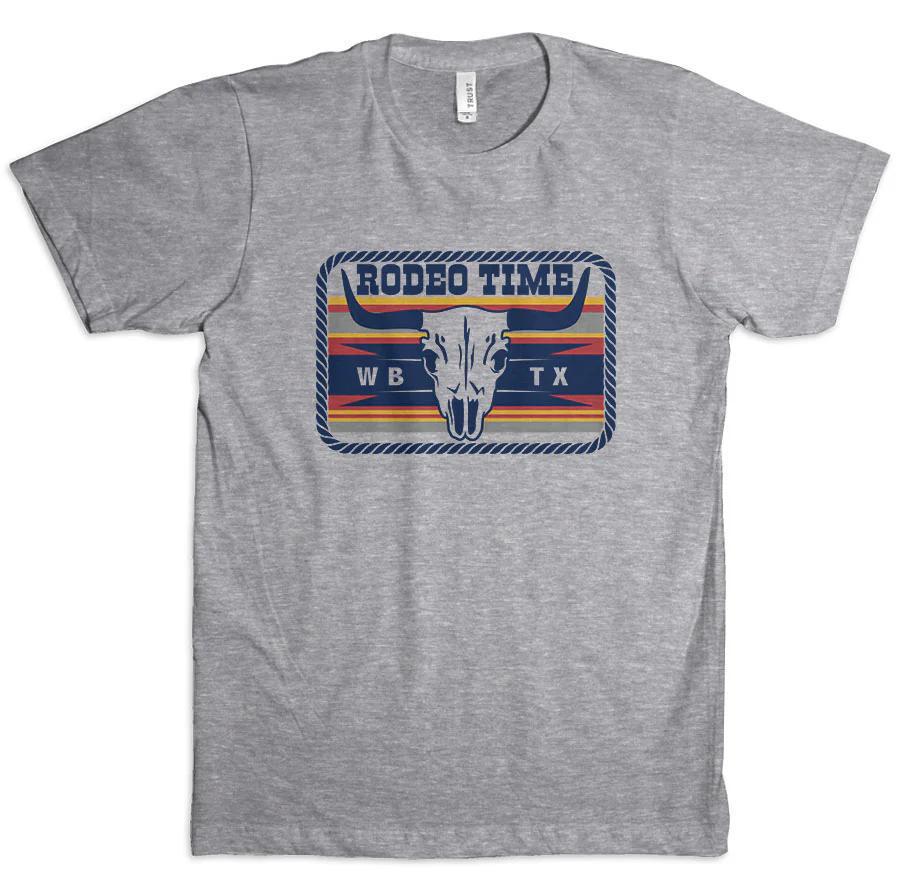 Rodeo Time Skull Patch Tee weis-western-wear