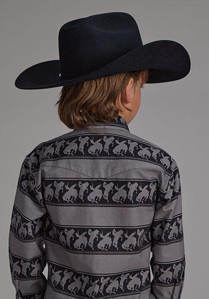 Roper Boy's Horizontal Rodeo Stripe