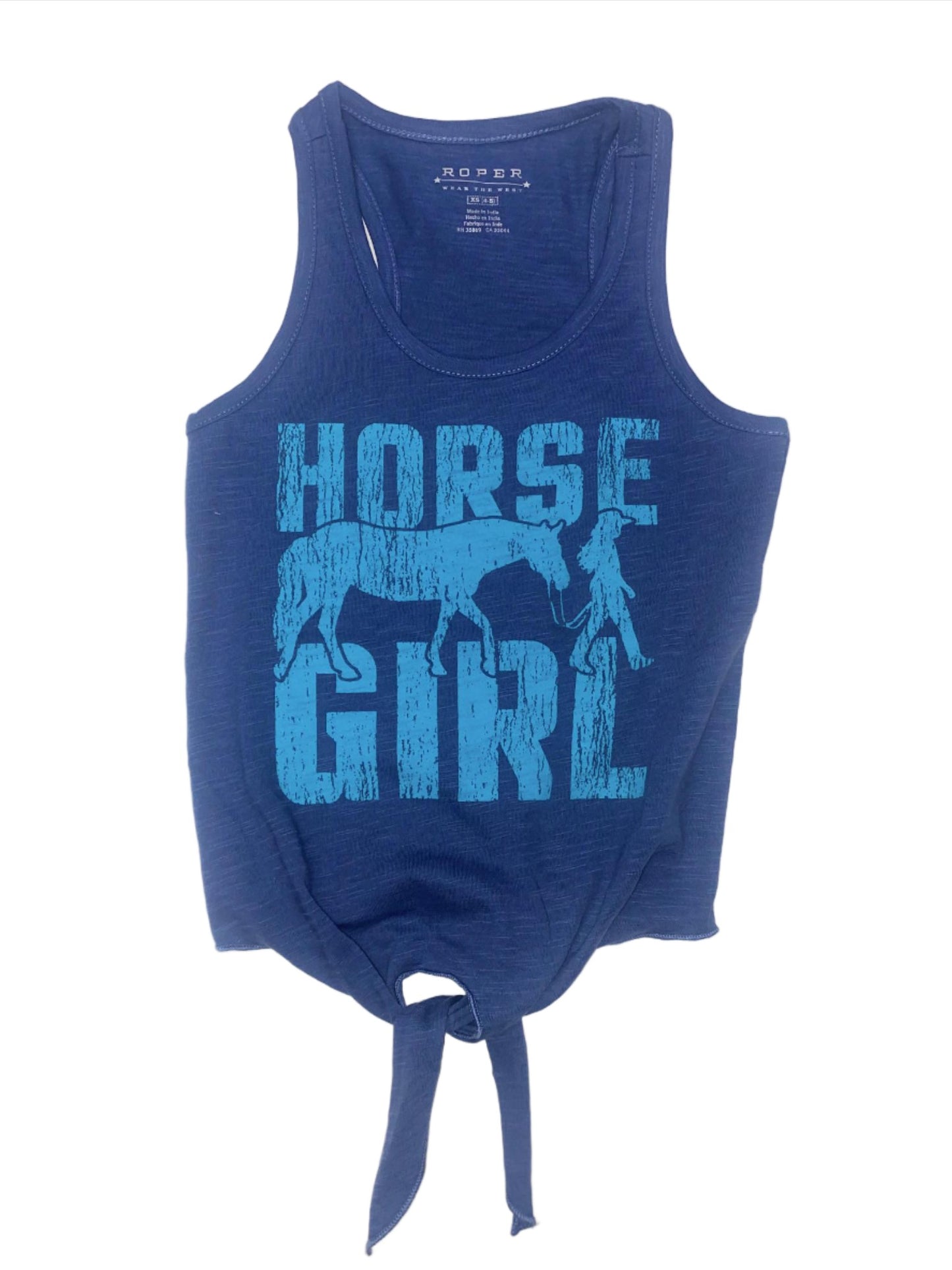 Roper Girl's Sleeveless Horse Girl Jersey RacerBack Shirt