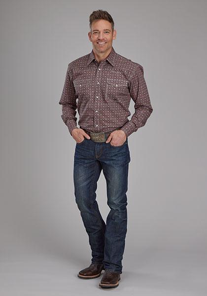 Roper Men's Amarillo Collection Button Up Shirt