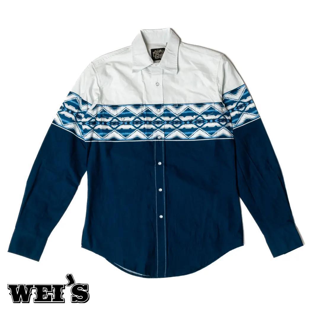 Roper Men's Aztec Border Western Snap Western Shirt