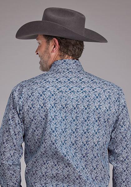 Roper Men's Long Sleeve Paisley Shirt