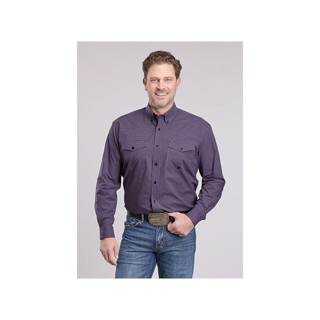 Roper Men's Purple Amarillo Snap Western Shirt - Roper