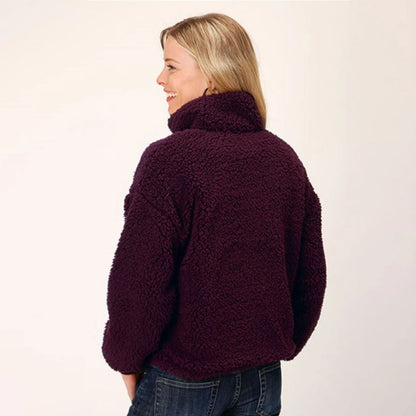 Roper Women's Charcoal Polar Fleece Sweater 03-098-0250-6194 WI
