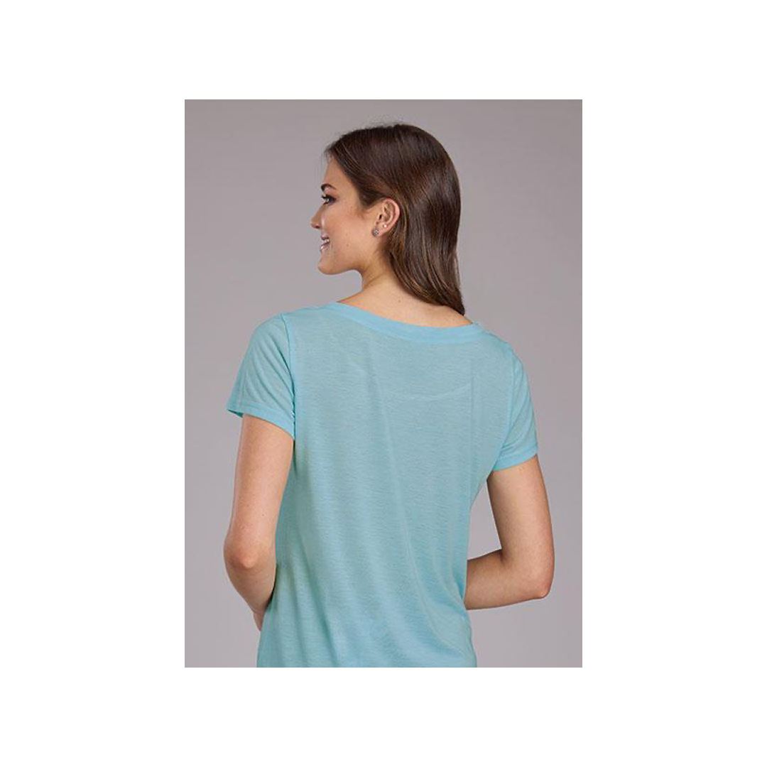 Roper Women's Light Blue Jersey Knit T-Shirt