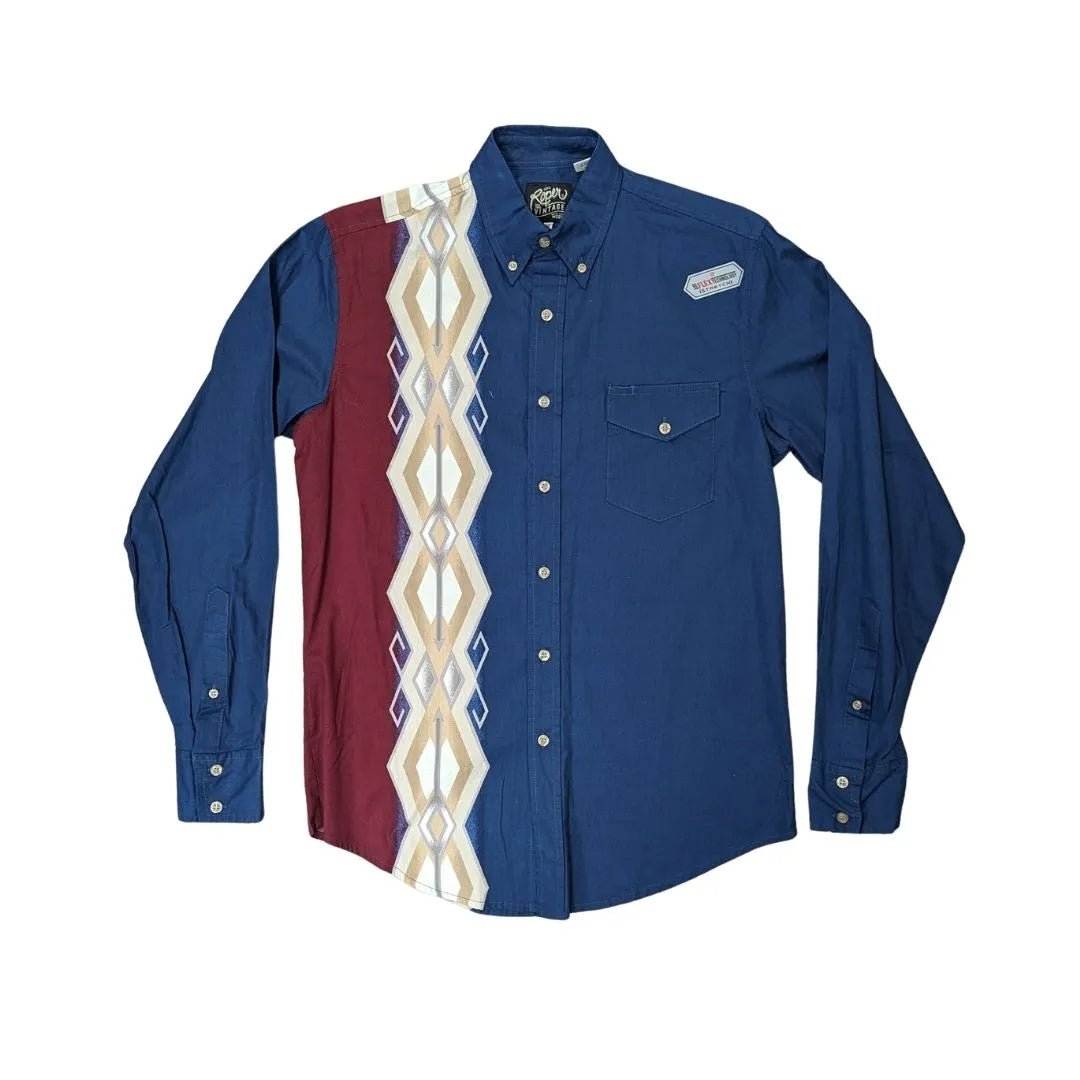 Roper Men's Button Up Long sleeves Vintage Shirt - Roper