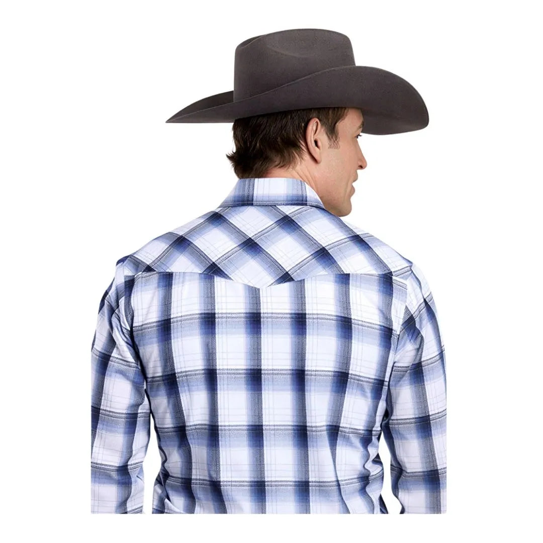 Roper Men's Long Sleeve Plaid Snap Western Shirt