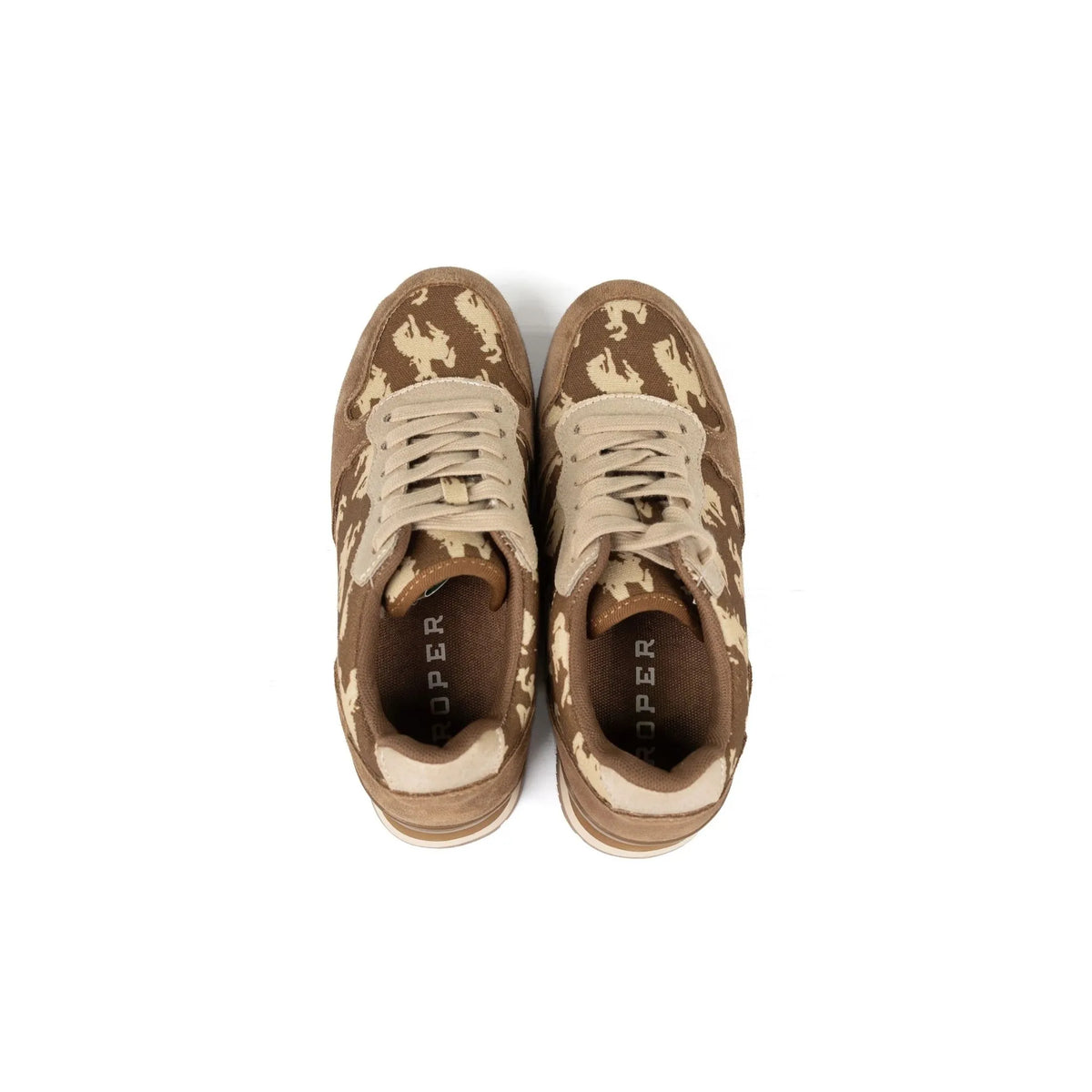 Roper Women's Brown Cow Suede Giddy up Casual Shoes