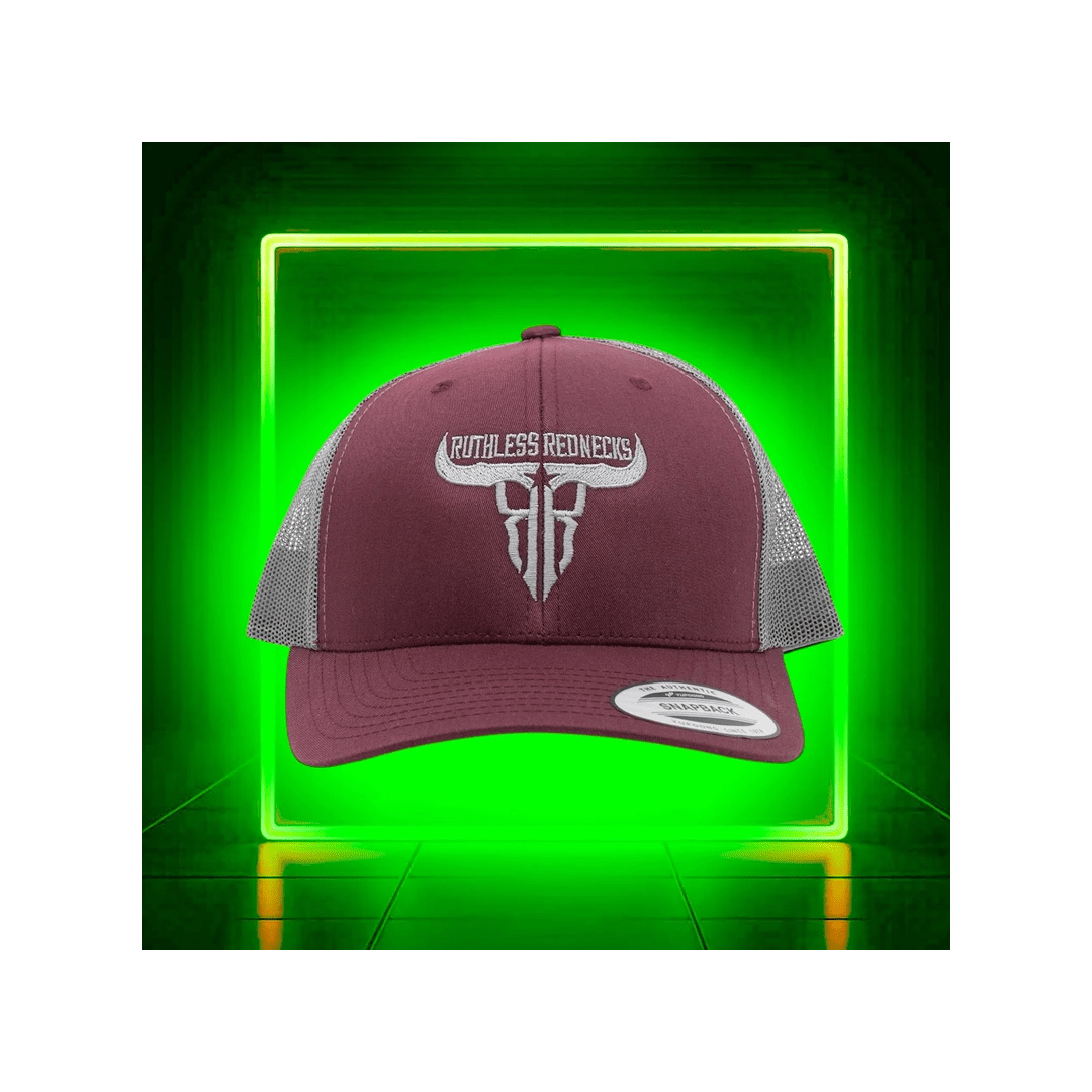 Ruthless Rednecks Raw Talent Curved Brim Maroon Hat - Ruthless Rednecks