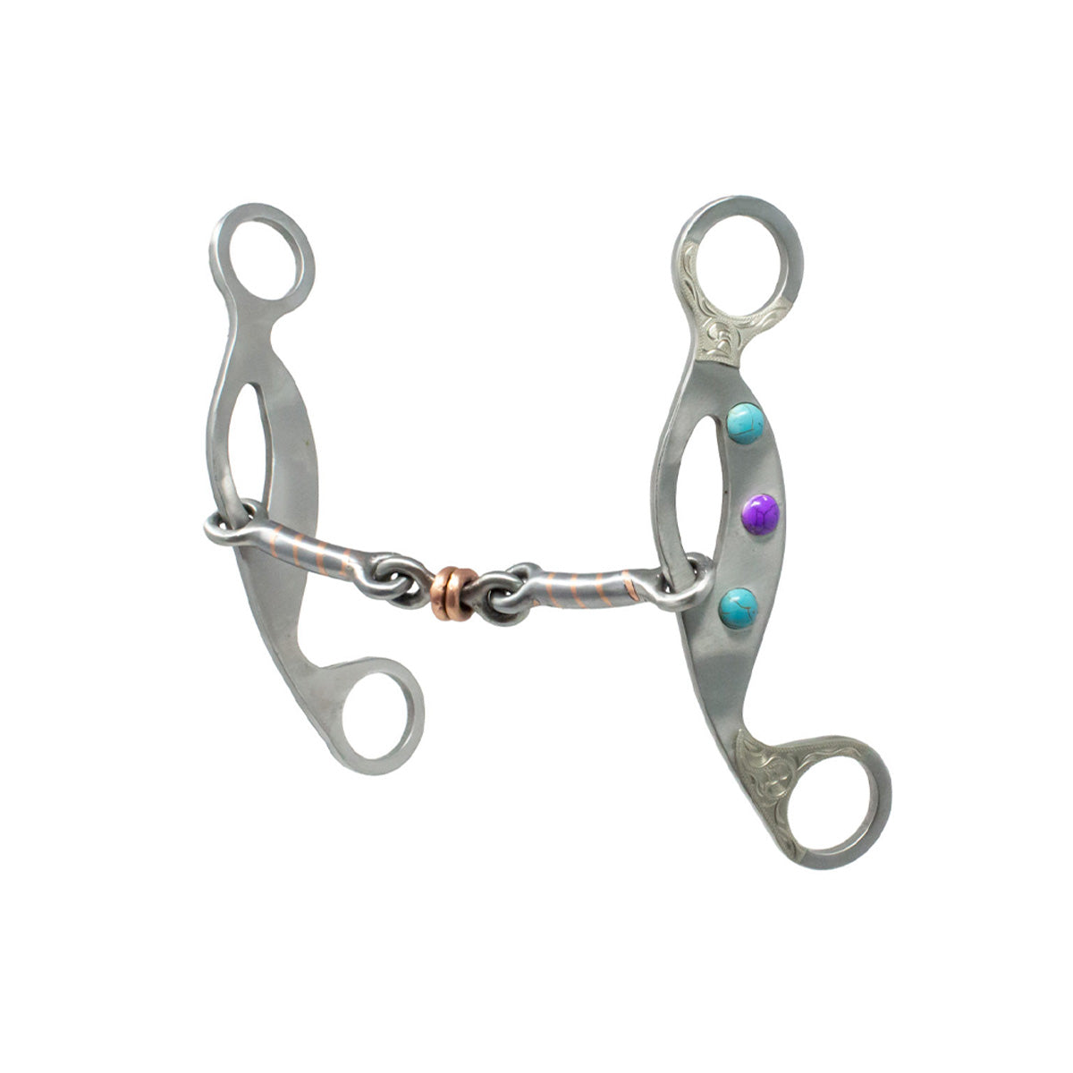 Cowboy Tack Dog bone Gag Bit weis-western-wear
