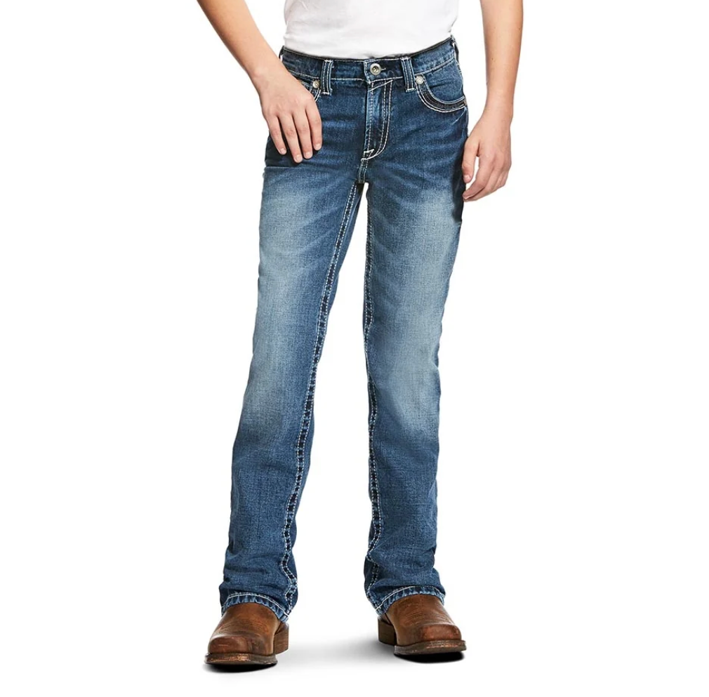 Ariat Boys B4 Coltrane Boot Cut Jeans Relaxed