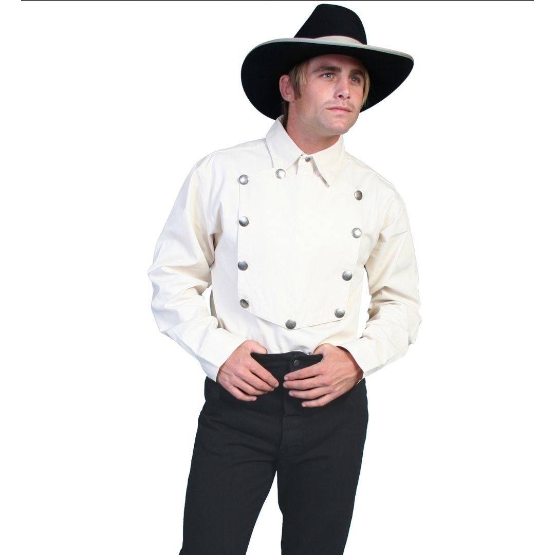 Scully Men's Bib Front Shirt - Scully