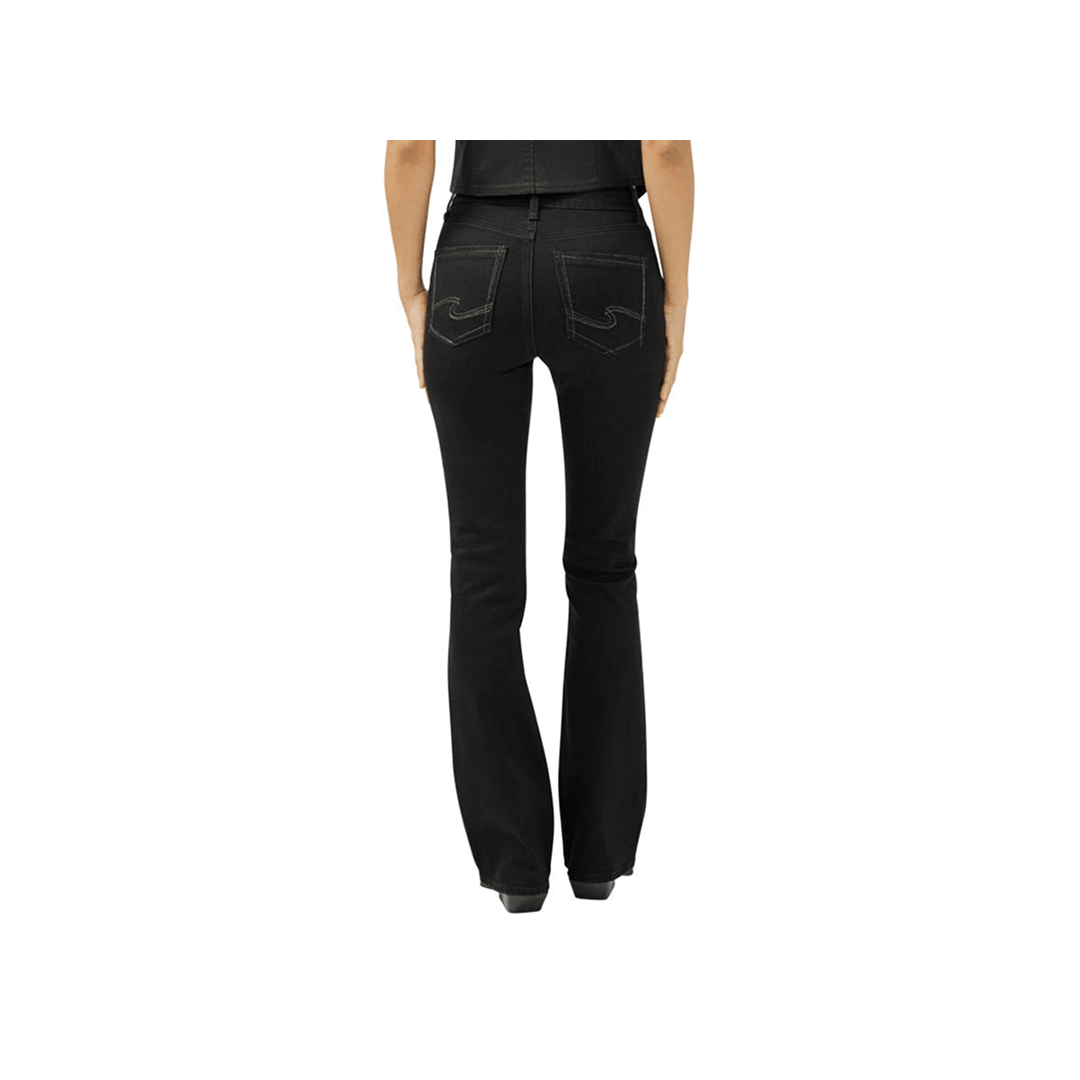 Silver Jeans Co Women's Avery High Rise Bootcut Black - Silver Jeans Co