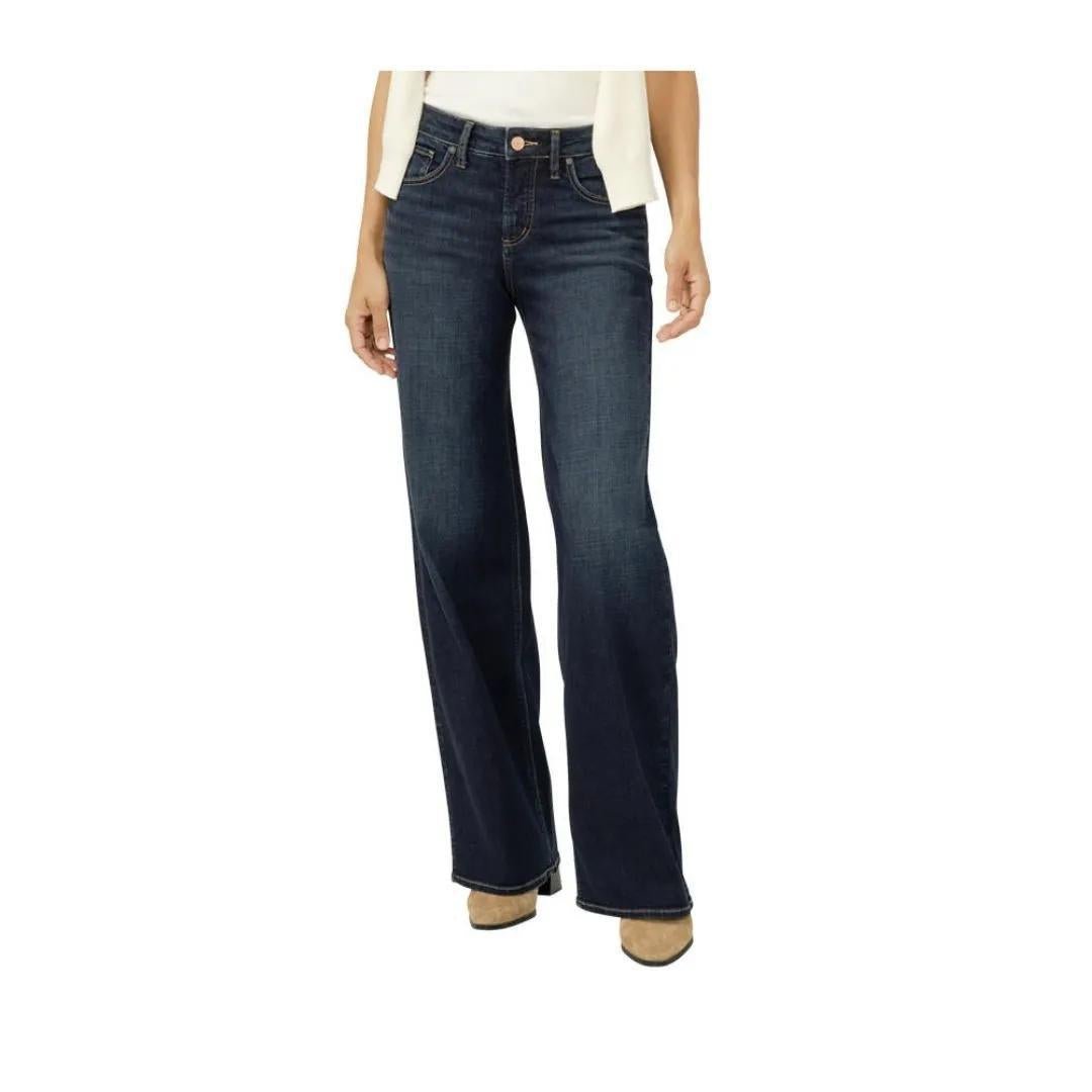 Silver Women's Suki Mid Rise Wide Leg - Silver Jeans Co