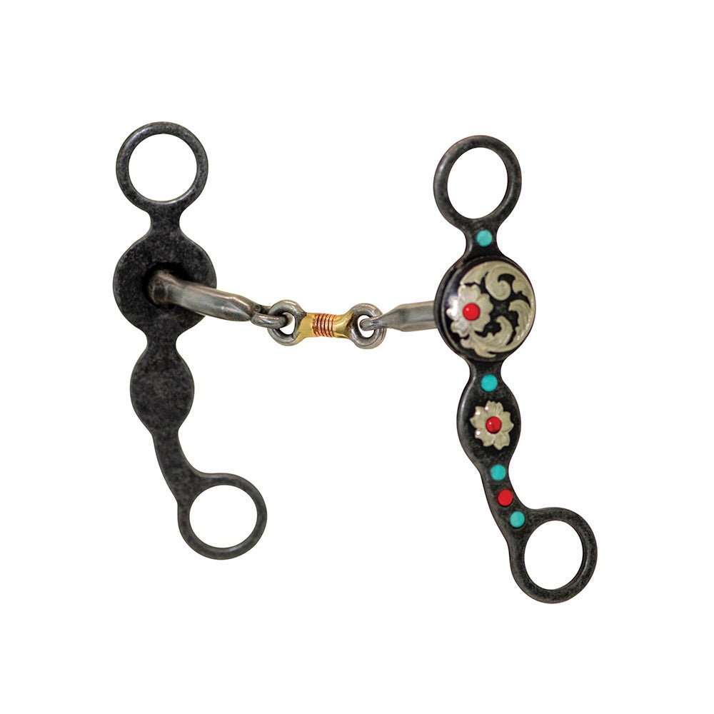 Cowboy Tack 3-piece copper jointed snaffle mouth - Cowboy Tack