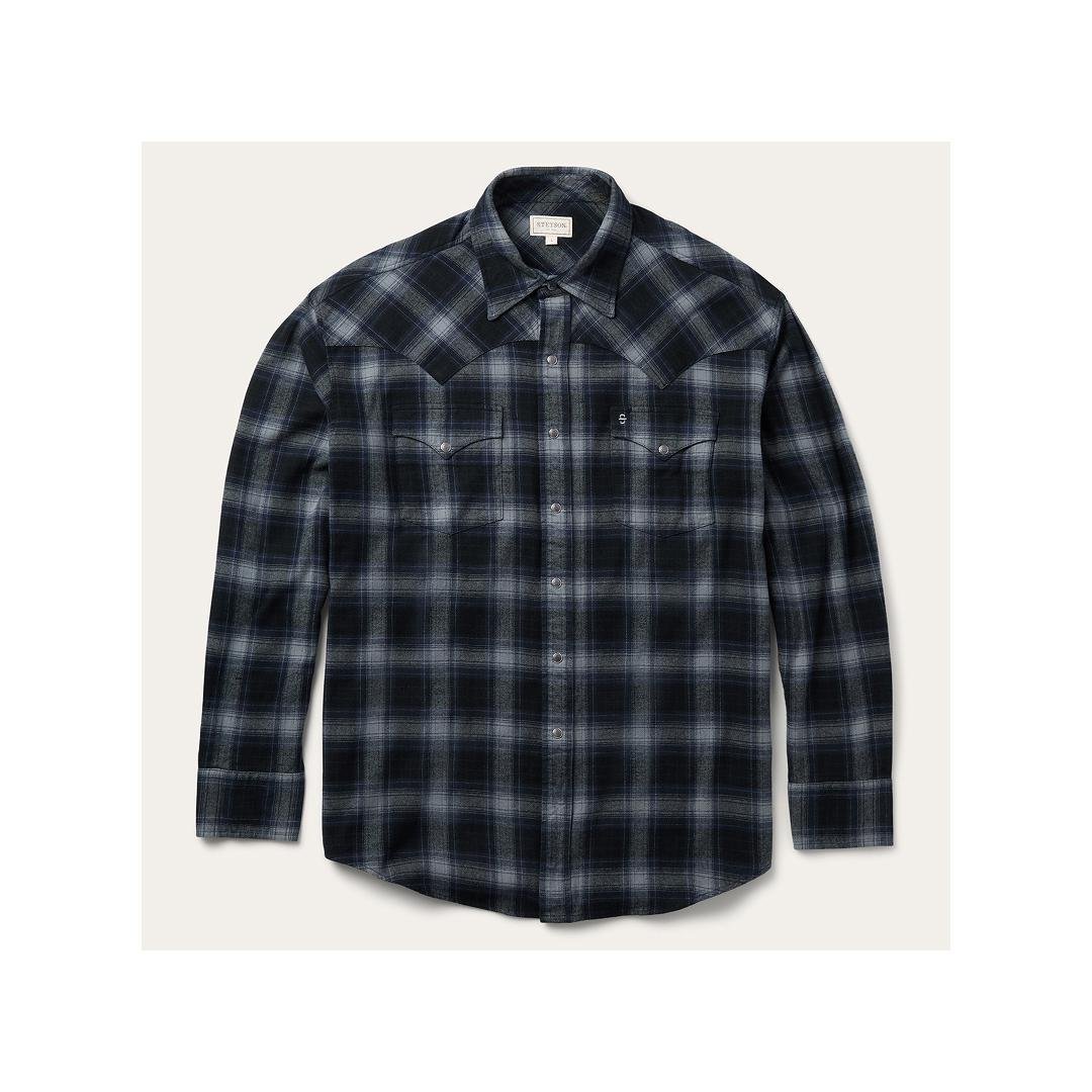 Stetson Men's Brushed Twill Plaid Western Shirt - Stetson