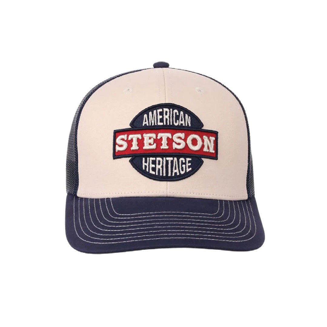 Stetson Men's Cream American Heritage Trucker Ball Cap - Stetson